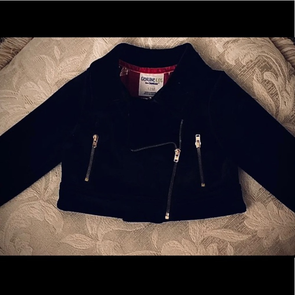 Oshkosh Black Velvet Moto Jacket